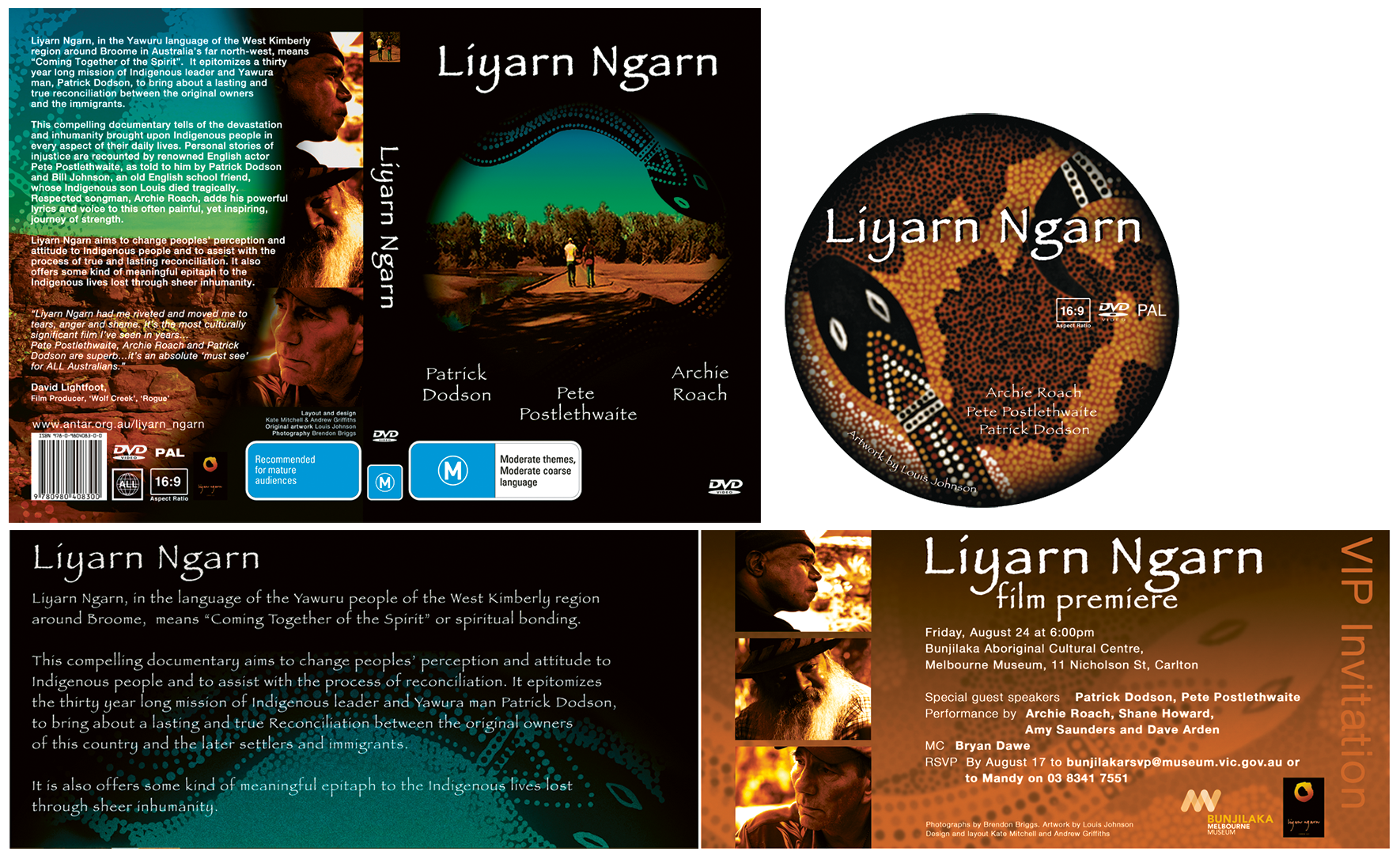 1700 wide Liyarn Ngarn examples cmyk v2 300309 Liyarn Ngarn DVD and ticket artwork